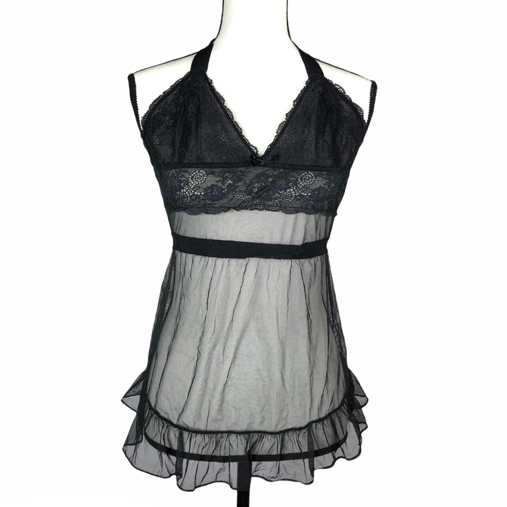 Victoria’s Secret black sexy lingerie halter top